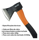 Machado Machadinha Cabo De Fibra Emborrachado 600 Gr Sparta