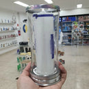 1 Suportes Porta Vela Copo Castiçal 7 Dias Vidro E Alumínio Cor Transparente