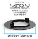 Suporte De Embutir No Teto Gesso Redondo Para Alexa Echo Pop Cor Branco