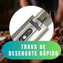 Trilho Para Gaveta 25cm Par Corrediça Telescópica Light 20kg Cor Zincada