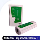 Testador De Cabos De Rede Lan Rj45 Rj11 Com Led Removível