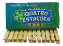 Kit 120 Prendedor De Roupa Pregador Varal Madeira 10 Duzias