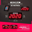 Conjunto 2 Painéis Senha Digital Multeletronic Com Teclado