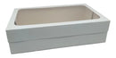 10 Caixas De Presente 27x16x7cm: Com Visor-retangula Branco