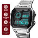 Relógio A Prova Dágua Masculino Skmei 1335 Prata Digital