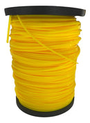Bobina Fio Nylon Roçadeira 3mm Quadrado 2kg 245m Duraline Cor Amarelo