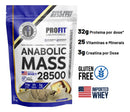 Hipercalórico Anabolic Mass 28500 3kg Profit Labs Sabor Baunilha