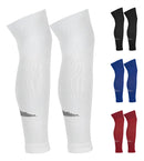 Meião Cortado Canelito Sem Pé Pro Futebol Cro Branco