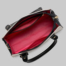 Bolsa Feminina Transversal Media Com Carteira Creme/preto