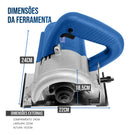 Holtter Serra Mármore 1200w Corta Piso Concreto Madeira Ferro Acessórios