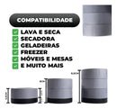 Kit 4 Pé Nivelador Maquina Lavar Lava Louças Geladeira Fogão