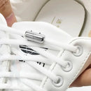 Cadarço Elástico Tênis Plano Com Cápsula Sem Amarrar Flysea Blanco Suave 100 cm