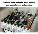 Kit 4 Bocas Para Fogão Atlas Mônaco Espalhador + Queimador