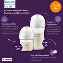 Philips Avent Pétala 3.0 SCD838/26 cor transparente lisa kit 2 unidades 125/260ml