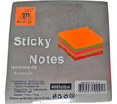 Bloco Adesivo Neon 76x76 C/400 Folhas Colorido