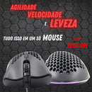 Mouse Gamer Colmeia Para Jogo Knup Rgb 7200 Dpi Cor Preto
