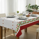 Toalha De Mesa 6 Lugares Retangular Rústica Luxo 1,4 Morangos