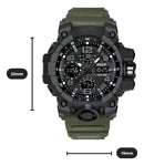 Relógio de pulso Knup Digital, cronometro, alarme com corria de silicone color verde / pulseira verde