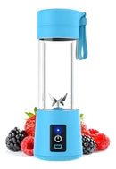 Mini Liquidificador Portatil Shake Juice Cup + Cabo Usb Cor Azul