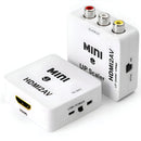 Adaptador Converte Entrada Hdmi Em Saida Av Rca Tv De Tubo Converter Qualquer Sinal Hdmi Vídeo Rca 2av