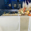 Palavra Decorativa - Santa Ceia - Frase Espelhada Dourada Dourado