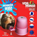 Bebedouro para animais de estimação automático Vida Mansa Comedouro / Bebedouro com capacidade de 2L rosa