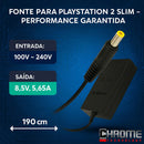 Fonte Playstation 2 Slim Carregador Ps2 Bivolt Series 7000 Voltagem de entrada 110V/220V (Bivolt) Marca Chrome Technology