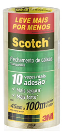Fita De Empacotamento 3m Scotch 5802 45mm X 100m 4 Rolos