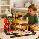 Posto De Gasolina Garagem 3 Andares Pais & Filhos Carrinho Brinquedo Infantil Corrida