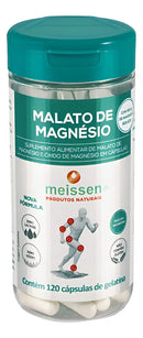 Malato de Magnesio 120 Capsulas Meissen Produtos Naturais