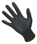 Luva Nitrílica para Procedimento Não Cirúrgicos Sem Pó Preta M Descarpack com 100 Unidades