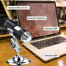 Microscópio Digital Usb Zoom Portátil Câmera Zoom 1600x Note Cor Preto Polares