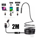 Câmera Inspeção Sonda Endoscópica Android + Adap Tipo C - 2m