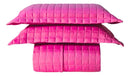 Kit Colcha Cobre Leito Casal Padrão Básico 3 Pçs 2,50mx2, Pink