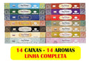 Incenso Nag Champa Kit Linha Completa 14 Aromas 14 Caixas Fragrância Sortidos
