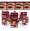 Henna Makiaj Desing De Sobrancelhas Profissional 1,5g 10ml Cor Castanho escuro