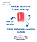 Botao Pisca Alerta Ka Fiesta Courier Ecosport Original Ford. Vermelho