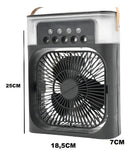 Mini Ar Condicionado Ventilador Portátil Reservatório Água Cor Preto
