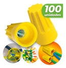 100un Conector Emenda Rápida Torção 0,8 Á 7,5mm - Amarelo