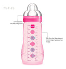 Mamadeira Easy Active Rosa 330ml - Mam Animais