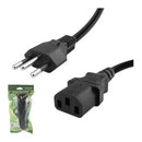 Cabo de Alimentação Energia Tripolar Fonte Pc Reforçado 3 Metros Longo Grande Monitor Tv