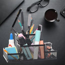 Organizador De Mesa Porta Canetas Lápis 4 Divisões Vertical