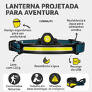 Lanterna Cabeça Recarregavel Profissional Led Testa capacete Led Usb Cor Da Lanterna Preto Cor Da Luz Branco com sensor bateria alta duracao resistente a agua ipx5 Marca Commlite