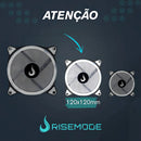 Fan Gamer | Rise Mode | Galaxy Led | 120mm LED Branco