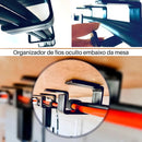 6 Organizador Fios Cabos Oculto Baixo Mesa Fácil Instalação