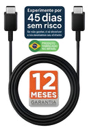 Plus do Brasil Cabo Carregador e Dados Turbo Tipo C Duplo Compativel Com Samsung Galaxy S25 Ultra S24 S23 Fe S22 S21 S20 Chromebook 4 Galaxy Book S Super Rápido 3a Blindado Fabricado no Brasil