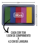 Carimbeira Degradê Colors 5 Cores Tilibra Carimbo