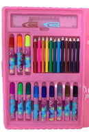 Ninho Boy 68 peças Cor Unicornio Maleta Pintura Infantil Estojo Escolar Canetinha