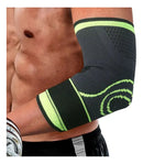 Kit 2 Cotoveleira Ajustável Ortopédica Epi Preto e Verde Único