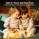 Kit 10 Fio Fada Cordão Luz Decoração COMMLITE Luzes de fada LED Pisca 2m 20 Leds Iluminação Pilhas Para Garrafas Árvore De Natal Casamento